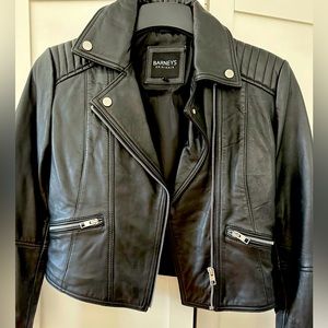 Barney’s Real Leather Moto Jacket
